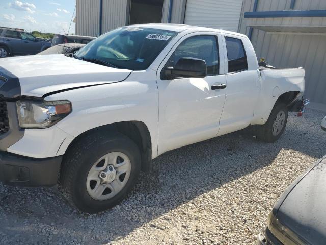 5TFRY5F16KX252858 - 2019 TOYOTA TUNDRA DOUBLE CAB SR/SR5 WHITE photo 1