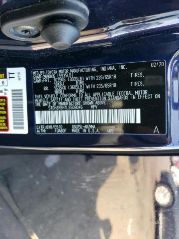 5TDHZRBH1LS509046 - 2020 TOYOTA HIGHLANDER XLE Կապույտ լուսանկար 13