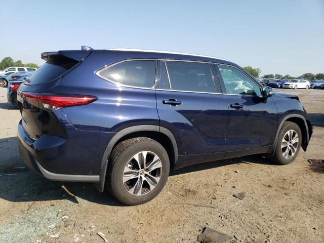 5TDHZRBH1LS509046 - 2020 TOYOTA HIGHLANDER XLE Կապույտ լուսանկար 3