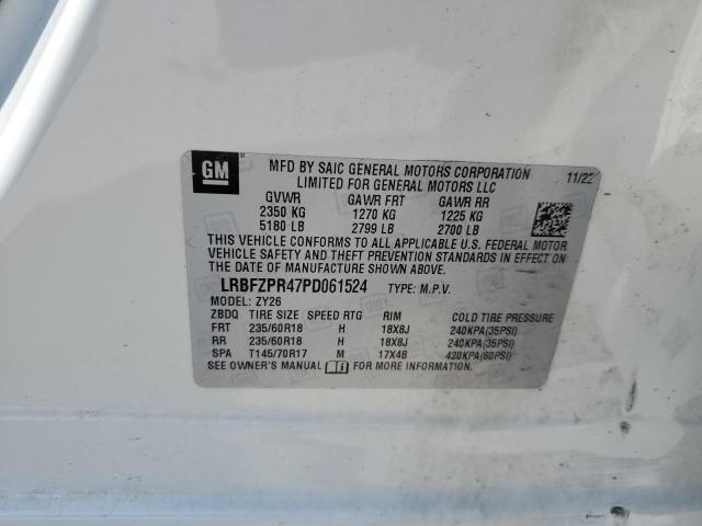 LRBFZPR47PD061524 - 2023 BUICK ENVISION ESSENCE Beyaz fotoğraf 12