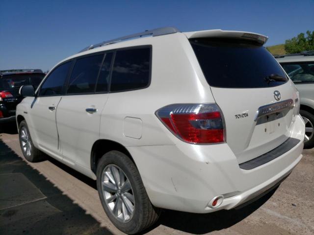 JTEEW44A782013547 - 2008 TOYOTA HIGHLANDER HYBRID LIMITED WHITE photo 2