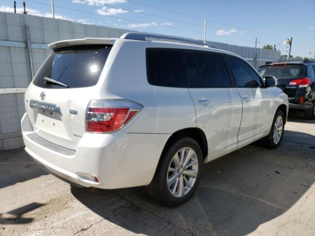 JTEEW44A782013547 - 2008 TOYOTA HIGHLANDER HYBRID LIMITED WHITE photo 3