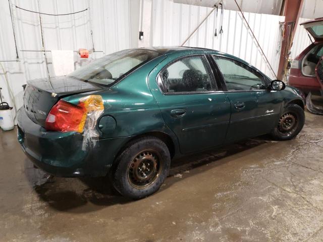 1P3ES46C6YD696943 - 2000 PLYMOUTH NEON BASE 绿色 照片 3