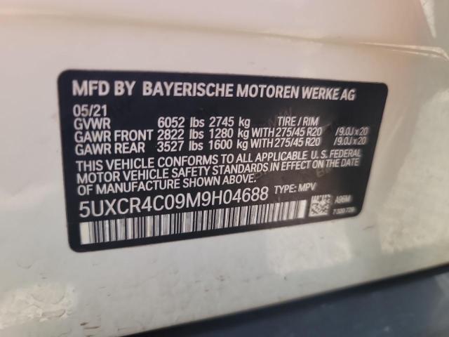 5UXCR4C09M9H04688 - 2021 BMW X5 SDRIVE 40I WHITE photo 14