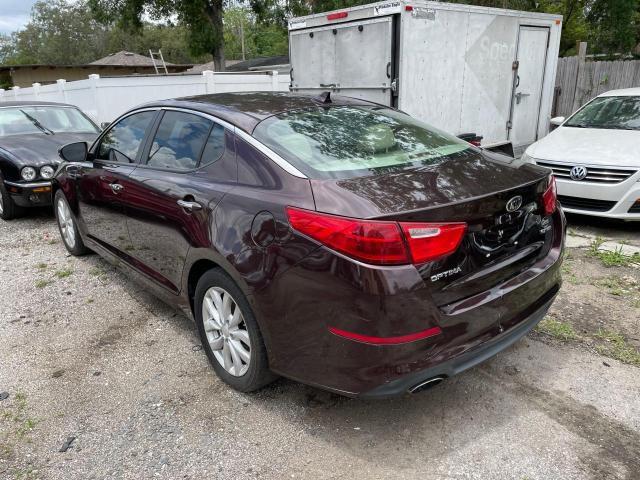 5XXGN4A71FG444692 - 2015 KIA OPTIMA EX BURGUNDY photo 3