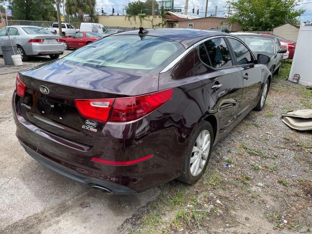 5XXGN4A71FG444692 - 2015 KIA OPTIMA EX BURGUNDY photo 4