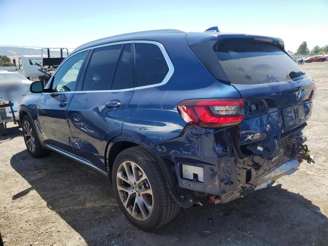 5UXCR6C01N9K49992 - 2022 BMW X5 XDRIVE40I BLUE photo 2