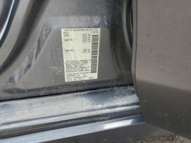 1N4AL3APXJC244365 - 2018 NISSAN ALTIMA 2.5 灰色 照片 12