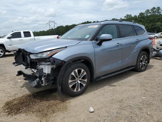 5TDGZRAH3LS029166 - 2020 TOYOTA HIGHLANDER XLE Blau Foto 1