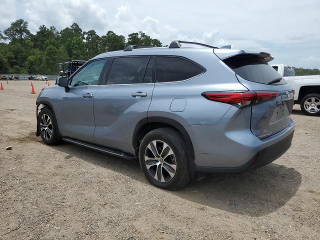 5TDGZRAH3LS029166 - 2020 TOYOTA HIGHLANDER XLE Blau Foto 2