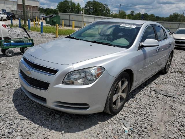 1G1ZC5EU0CF183918 - 2012 CHEVROLET MALIBU 1LT SILVER photo 1