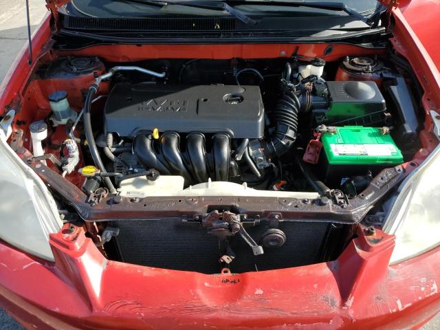 2T1KR32E78C713407 - 2008 TOYOTA COROLLA MA XR RED photo 12