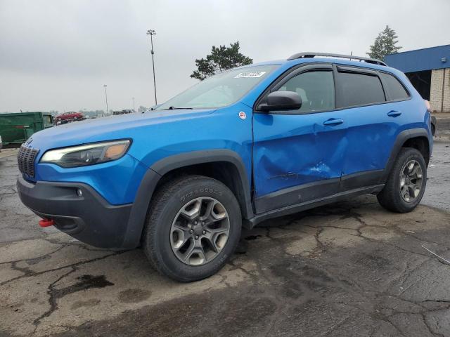 1C4PJMBX7KD308842 - 2019 JEEP CHEROKEE TRAILHAWK BLUE photo 1
