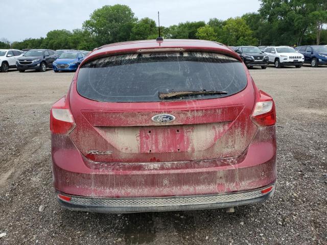 1FAHP3M25CL278932 - 2012 FORD FOCUS SEL RED photo 6