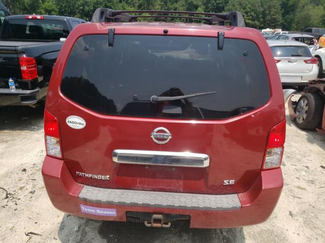 5N1AR18W86C663151 - 2006 NISSAN PATHFINDER LE MAROON photo 6