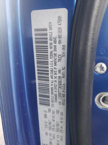 1C6RR7TT3KS686190 - 2019 RAM 1500 CLASS SLT ლურჯი ფოტო 12