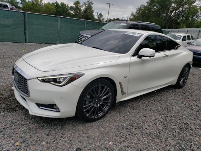 JN1EV7EL0HM553631 - 2017 INFINITI Q60 PREMIUM WHITE photo 1