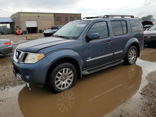 5N1BR18A28C627712 - 2008 NISSAN PATHFINDER LE BLUE photo 1