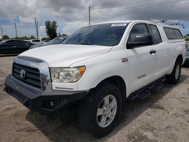 5TBBV54128S514749 - 2008 TOYOTA TUNDRA DOUBLE CAB WHITE photo 1