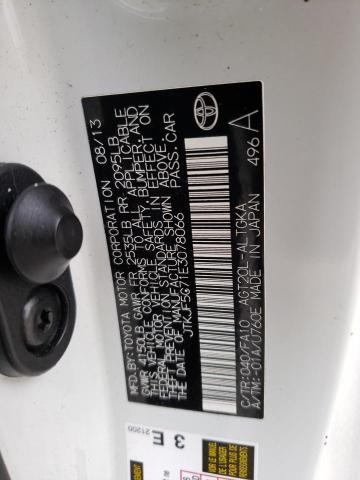 JTKJF5C71E3078066 - 2014 TOYOTA SCION TC 白色 照片 12