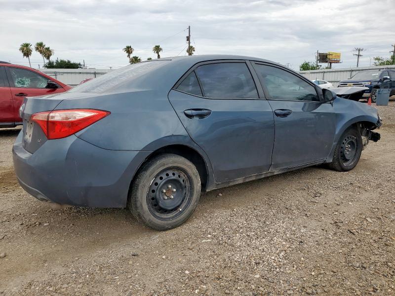 2T1BURHE4JC041594 - 2018 TOYOTA COROLLA L 蓝色 照片 3