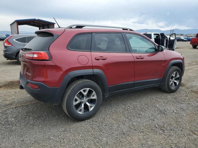 1C4PJMBS1FW662614 - 2015 JEEP CHEROKEE TRAILHAWK MAROON photo 3