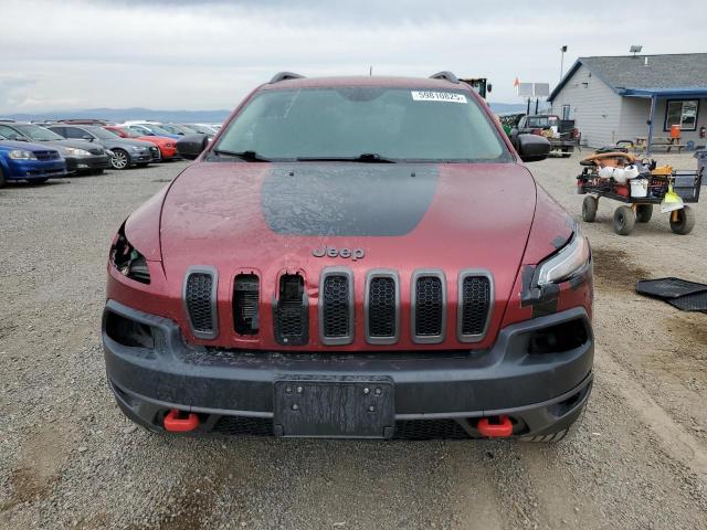 1C4PJMBS1FW662614 - 2015 JEEP CHEROKEE TRAILHAWK MAROON photo 5