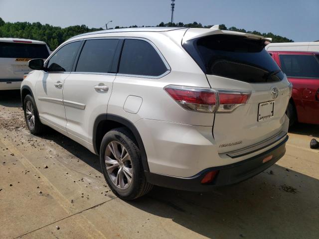 5TDKKRFH9FS052799 - 2015 TOYOTA HIGHLANDER XLE Weiß Foto 2