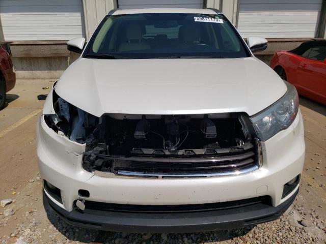 5TDKKRFH9FS052799 - 2015 TOYOTA HIGHLANDER XLE Weiß Foto 5