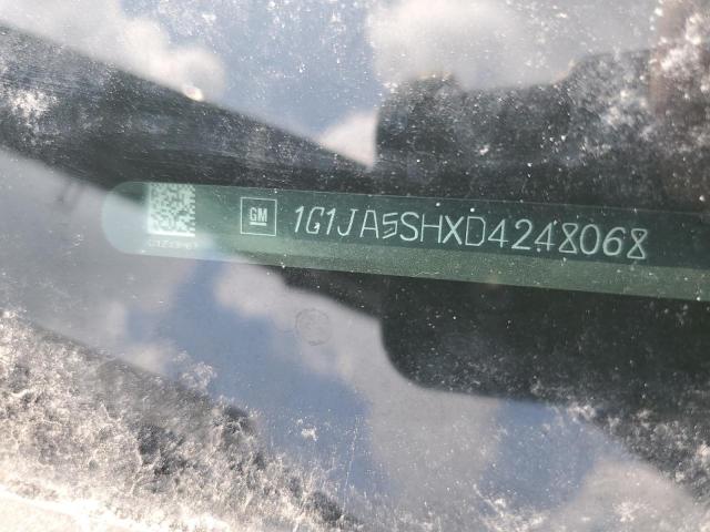 1G1JA5SHXD4248068 - 2013 CHEVROLET SONIC LS BLACK photo 12