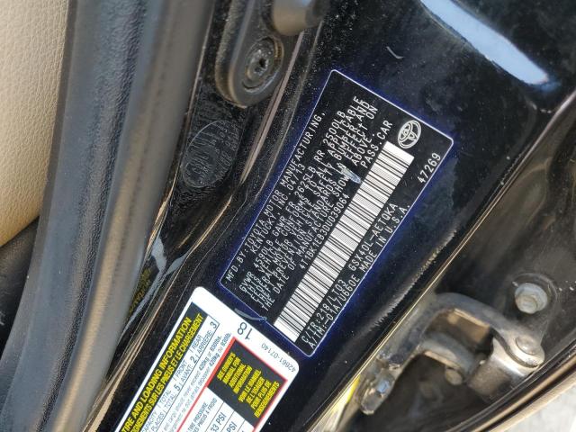 4T1BK1EB3DU039064 - 2013 TOYOTA AVALON BASE 黑色 照片 12