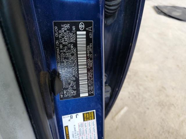 JTDKN3DU3A0006580 - 2010 TOYOTA PRIUS BLUE photo 13