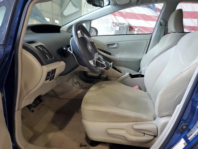 JTDKN3DU3A0006580 - 2010 TOYOTA PRIUS BLUE photo 7