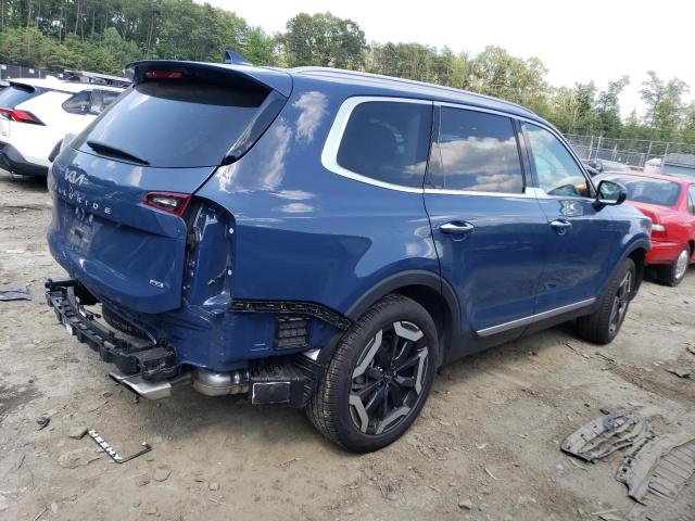 5XYP6DGC2PG366860 - 2023 KIA TELLURIDE S BLUE photo 3