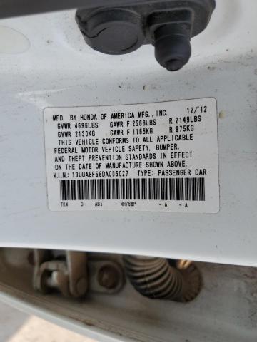 19UUA8F58DA005027 - 2013 ACURA TL TECH WHITE photo 13