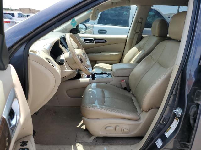 5N1AR2MN3EC675824 - 2014 NISSAN PATHFINDER S GRAY photo 7