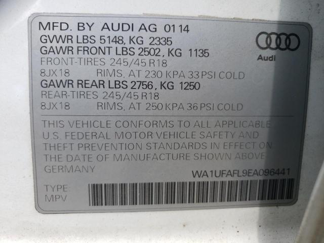 WA1UFAFL9EA096441 - 2014 AUDI A4 ALLROAD PREMIUM PLUS WHITE photo 13