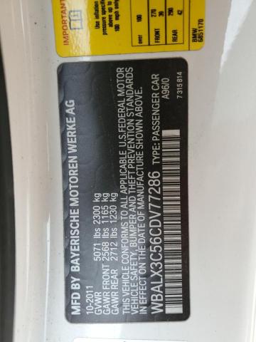 WBALX3C56CDV77286 - 2012 BMW 650 I Ağ foto 13