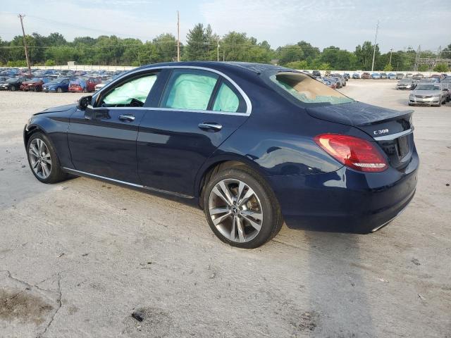 55SWF4KB2JU250002 - 2018 MERCEDES-BENZ C 300 4MATIC BLUE photo 2