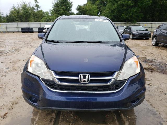 JHLRE3H78AC005977 - 2010 HONDA CRV EXL BLUE photo 5