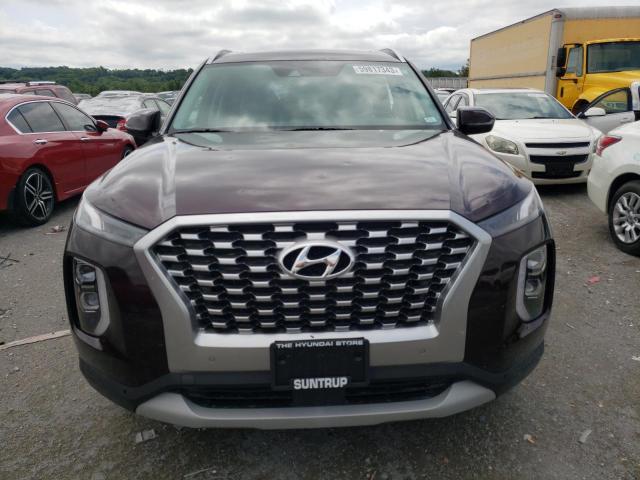 KM8R4DHE4MU215071 - 2021 HYUNDAI PALISADE SEL MAROON photo 5