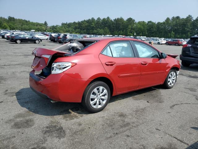 2T1BURHE4GC618973 - 2016 TOYOTA COROLLA L RED photo 3