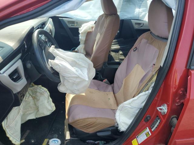 2T1BURHE4GC618973 - 2016 TOYOTA COROLLA L RED photo 7