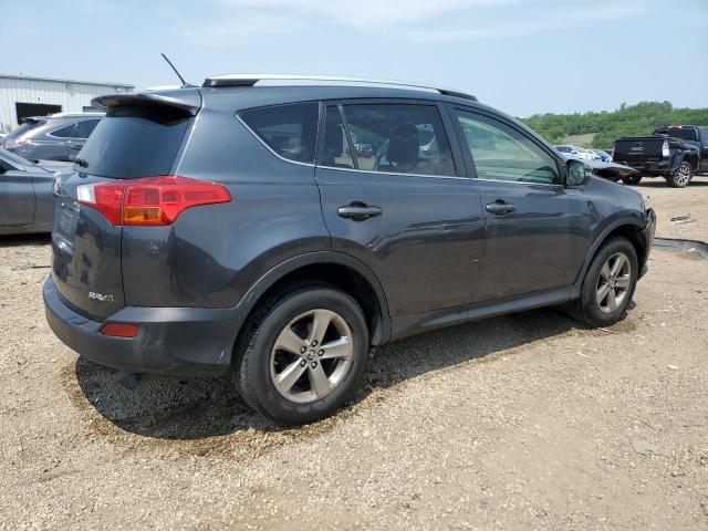 JTMRFREV4FD153996 - 2015 TOYOTA RAV4 XLE CHARCOAL photo 3