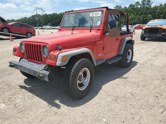 1J4FY29P4VP417094 - 1997 JEEP WRANGLER / SE RED photo 1