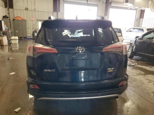JTMRFREV6HJ704739 - 2017 TOYOTA RAV4 XLE BLUE photo 6