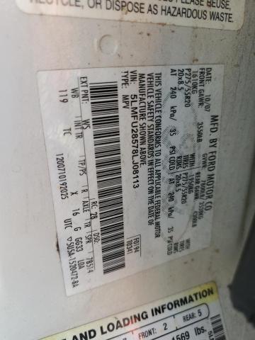 5LMFU28578LJ08113 - 2008 LINCOLN NAVIGATOR WHITE photo 13