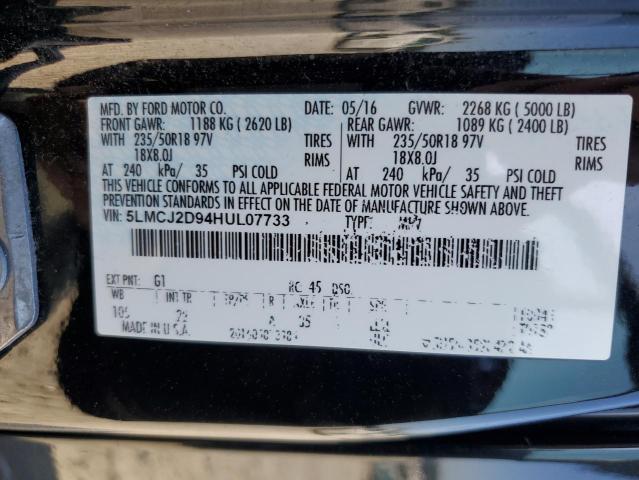 5LMCJ2D94HUL07733 - 2017 LINCOLN MKC SELECT BLACK photo 13