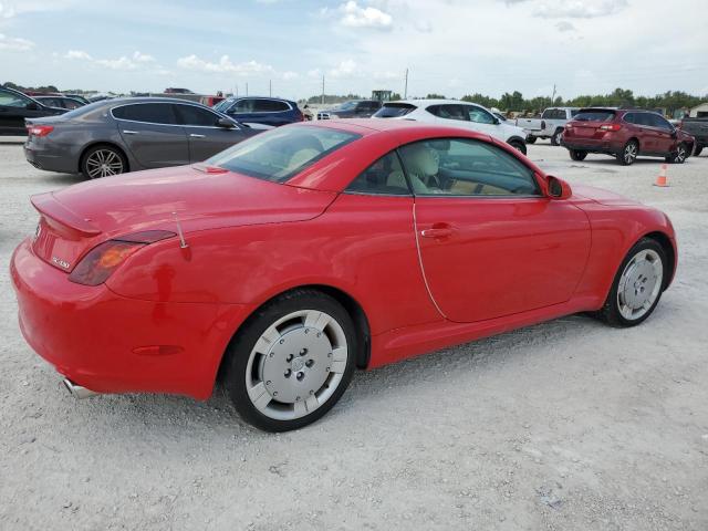 JTHFN48Y520026527 - 2002 LEXUS SC 430 RED photo 3