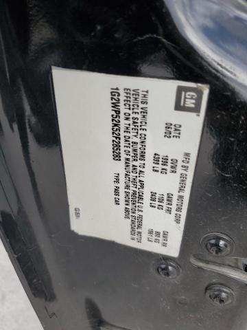 1G2WR5218YF102565 - 2000 PONTIAC GRAND PRIX GTP BLACK photo 12